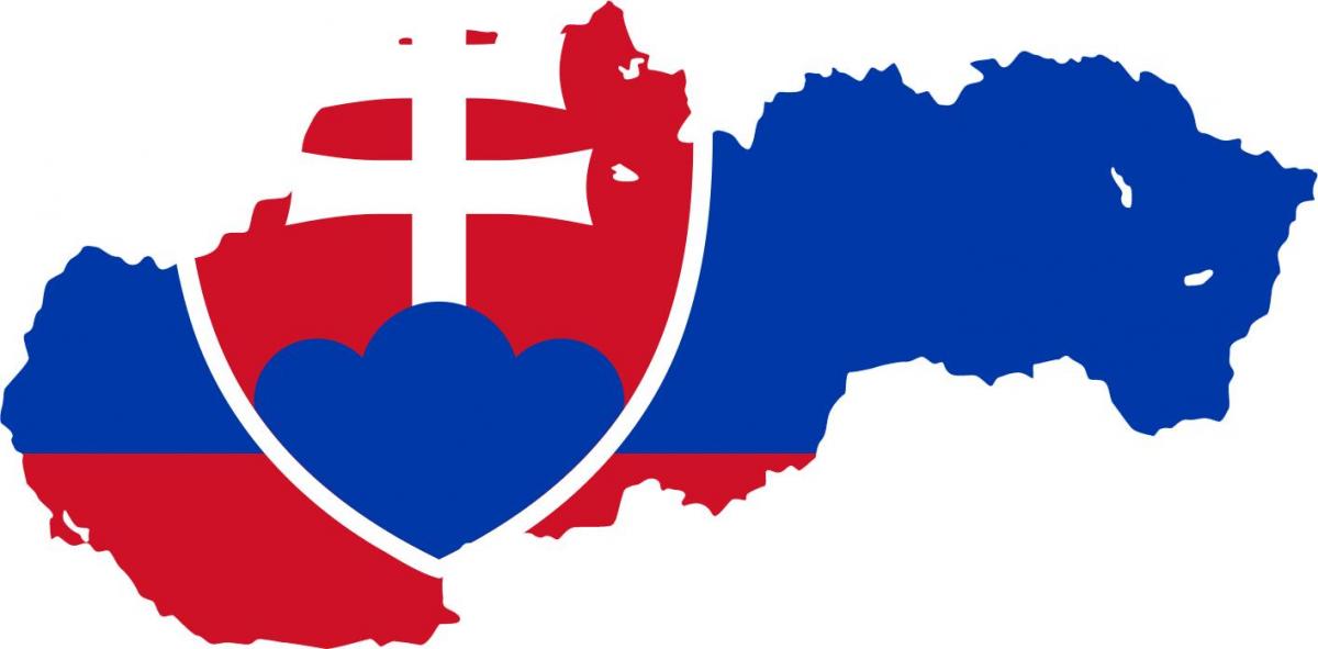 mapa Slovenska vlajka