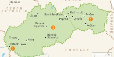 Slovensko na mape