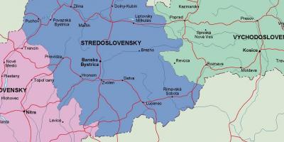 Mapa Slovenska politických