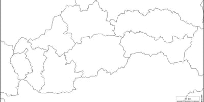 Mapa Slovenska prázdne 