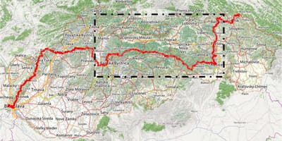Turistická mapa Slovenska